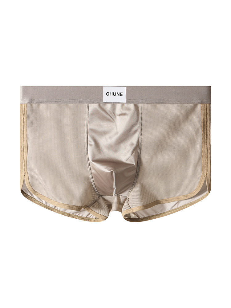 4 Pack Men's Seamless Comfort Second-Skin Feel Antibacterial Pouch Trunks | dmunderwear detail image 19