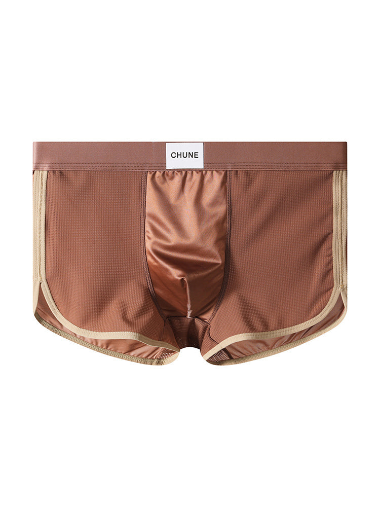 4 Pack Men's Seamless Comfort Second-Skin Feel Antibacterial Pouch Trunks | dmunderwear detail image 20