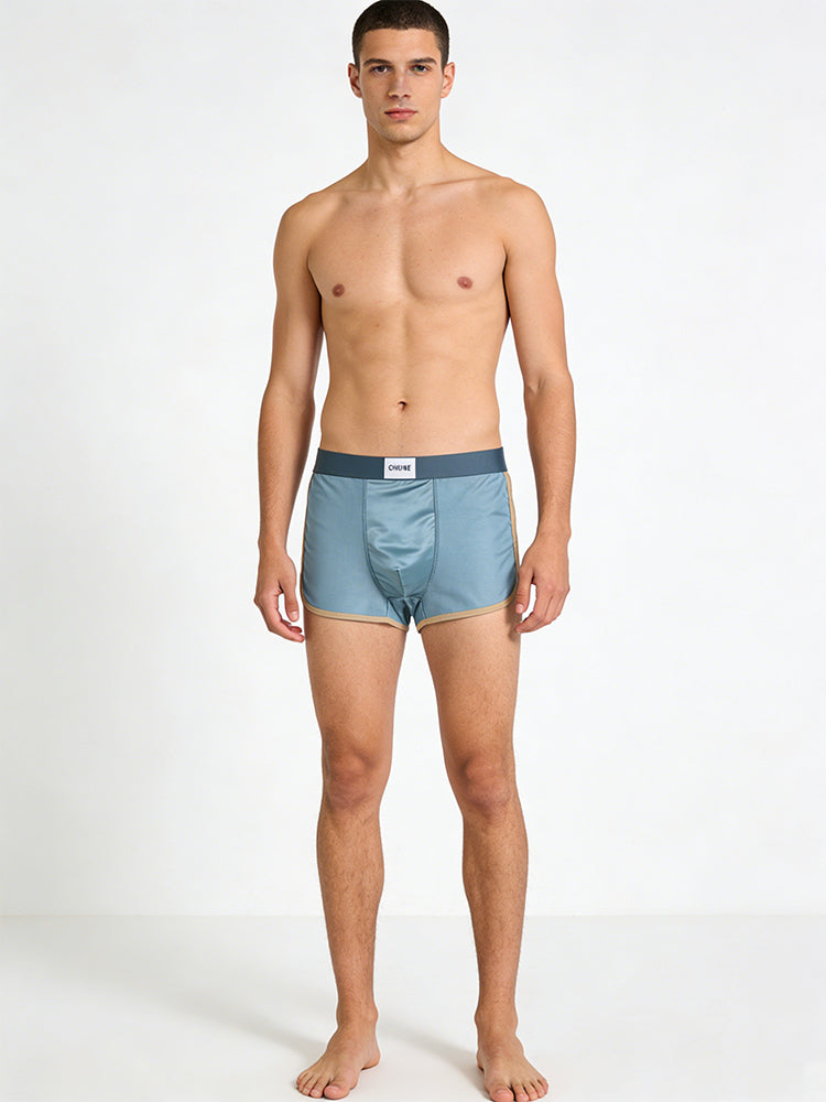 4 Pack Men's Seamless Comfort Second-Skin Feel Antibacterial Pouch Trunks | dmunderwear detail image 5