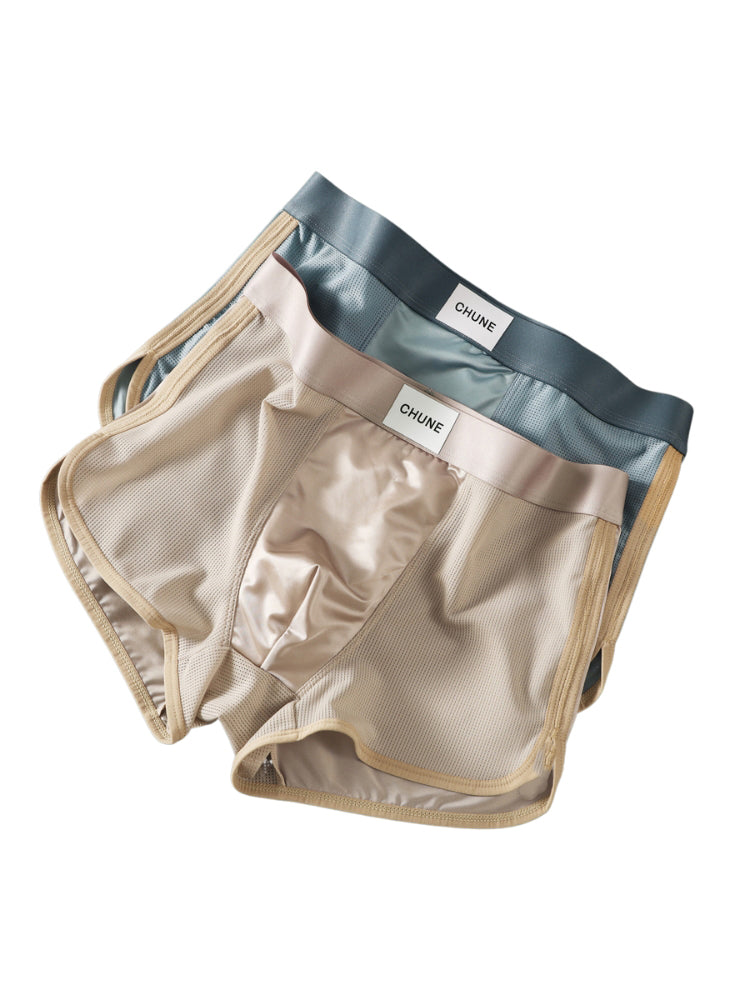 4 Pack Men's Seamless Comfort Second-Skin Feel Antibacterial Pouch Trunks | dmunderwear detail image 8