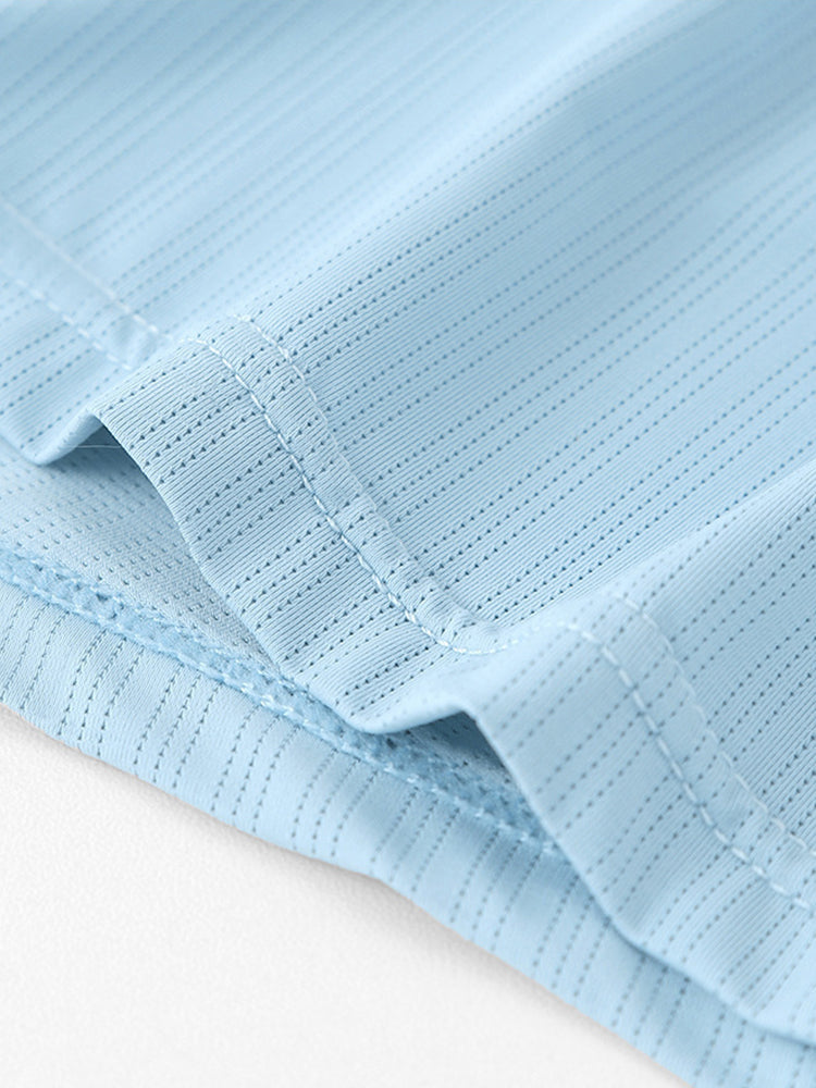 4 Pack Men's Seamless Cooling Ice Silk Antibacterial Mid-Rise Trunks | dmunderwear detail image 13