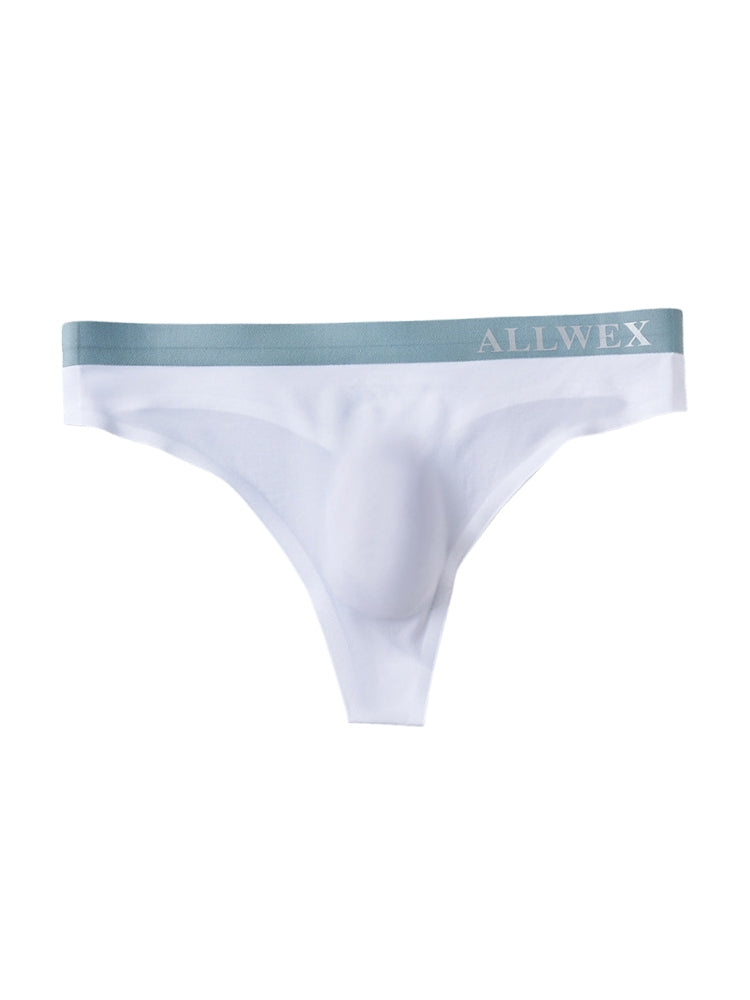 4 Pack Men's Seamless Ice Silk Cooling Touch Low-Rise Thongs | dmunderwear detail image 13