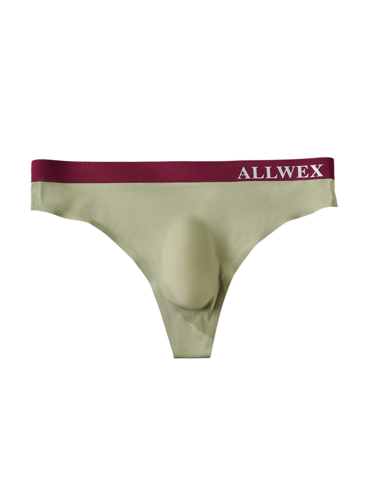 4 Pack Men's Seamless Ice Silk Cooling Touch Low-Rise Thongs | dmunderwear detail image 15