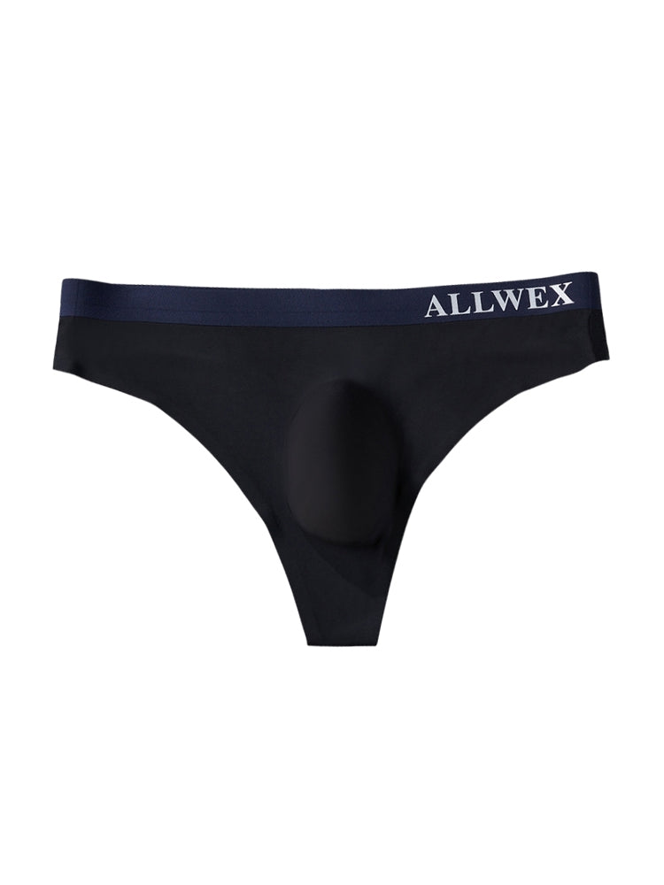4 Pack Men's Seamless Ice Silk Cooling Touch Low-Rise Thongs | dmunderwear detail image 17