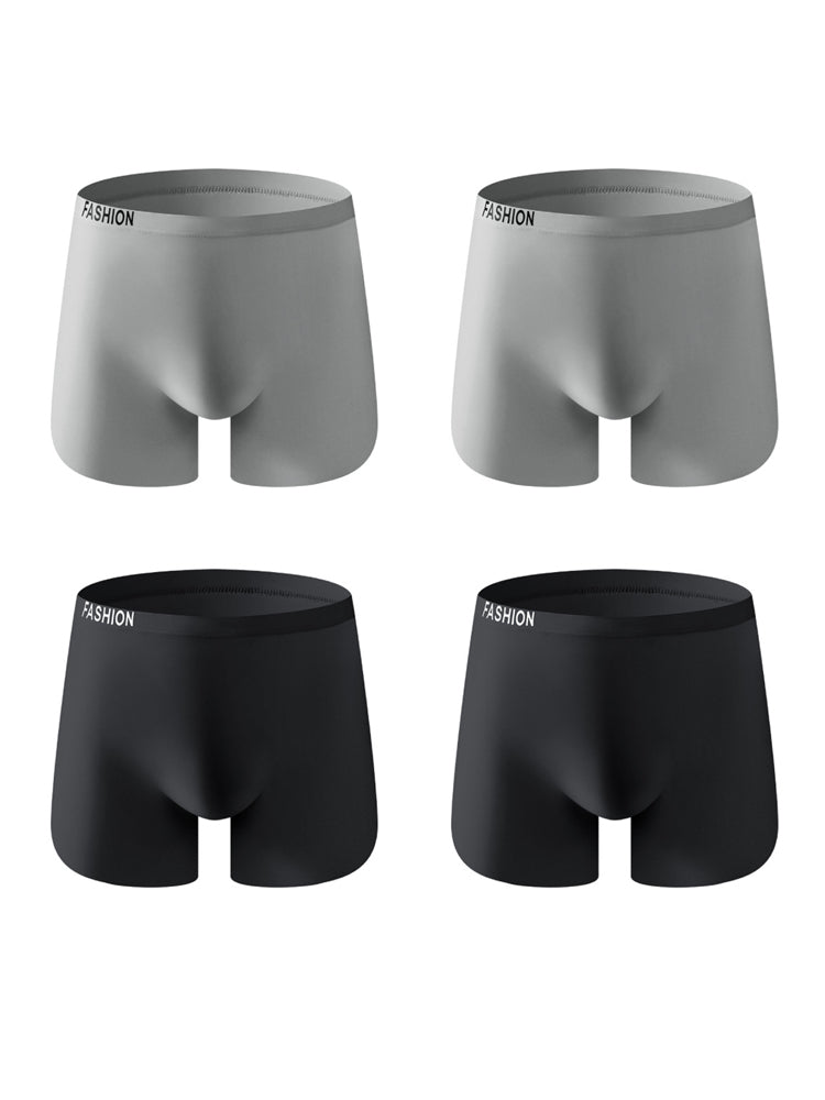 4 Pack Men's Seamless U-Shaped Pouch Lightweight & Breathable Boxer Briefs | dmunderwear detail image 14