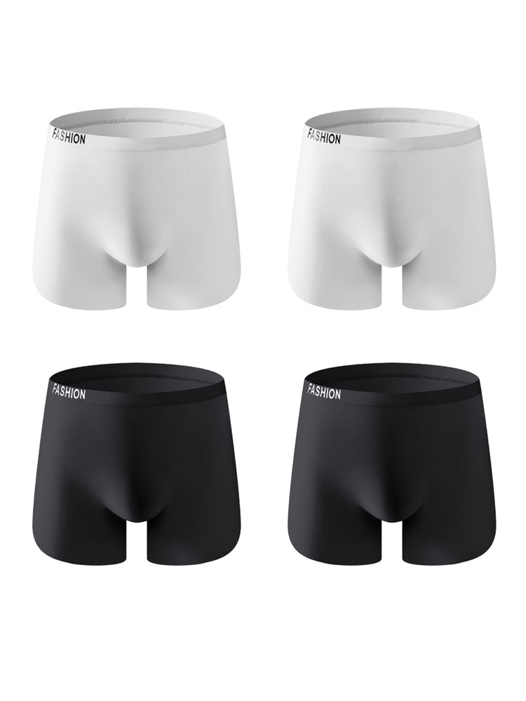 4 Pack Men's Seamless U-Shaped Pouch Lightweight & Breathable Boxer Briefs | dmunderwear detail image 19