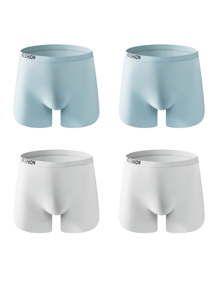 4 Pack Men's Seamless U-Shaped Pouch Lightweight & Breathable Boxer Briefs | dmunderwear detail image 8
