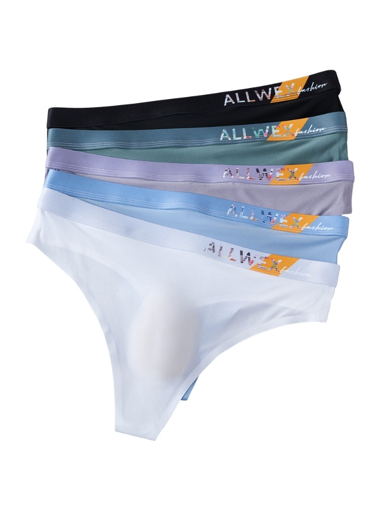 4 Pack Men's Second-Skin Feel 3D Pouch Cooling Touch Thongs | dmunderwear detail image 11
