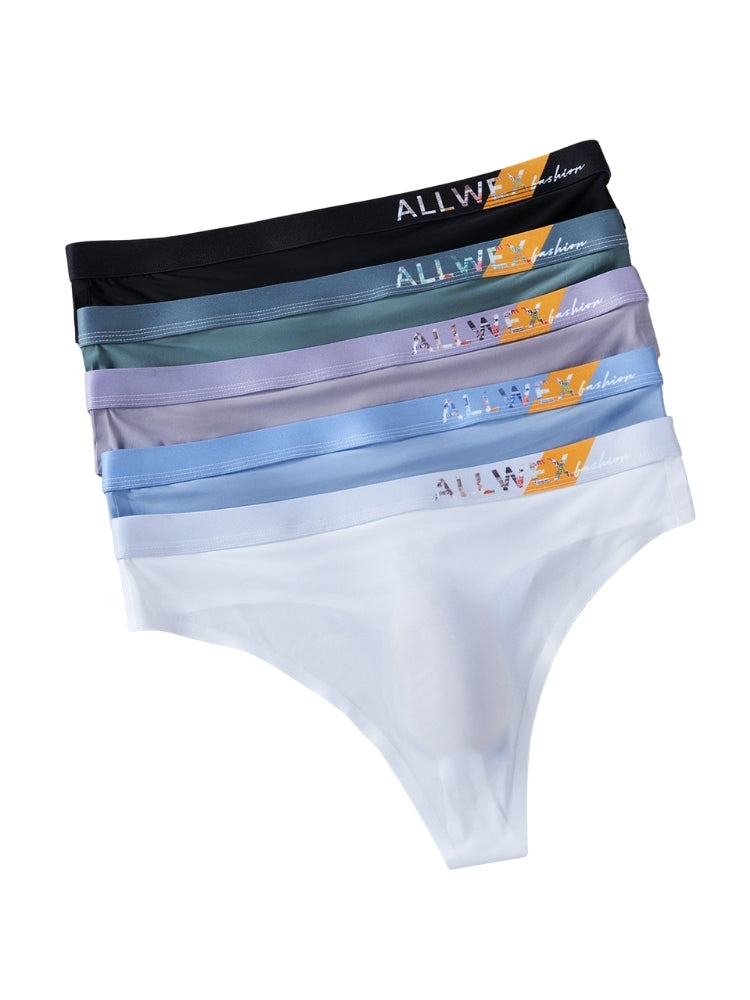 4 Pack Men's Second-Skin Feel 3D Pouch Cooling Touch Thongs | dmunderwear detail image 12