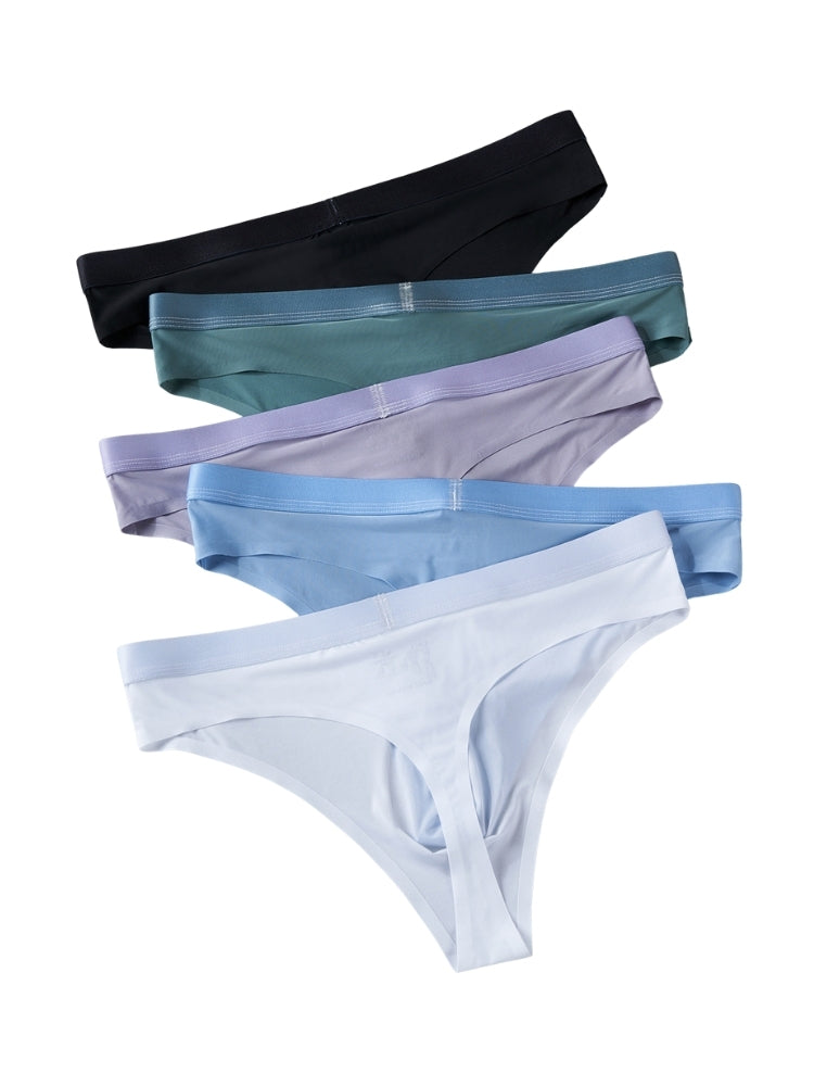 4 Pack Men's Second-Skin Feel 3D Pouch Cooling Touch Thongs | dmunderwear detail image 9