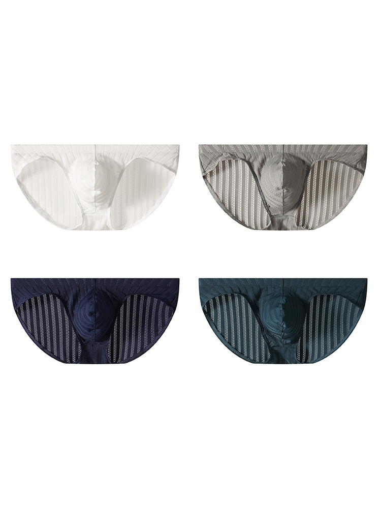 4 Pack Men's Second-Skin Feel Comfortable Contour Fit Sexy Briefs | dmunderwear detail image 12