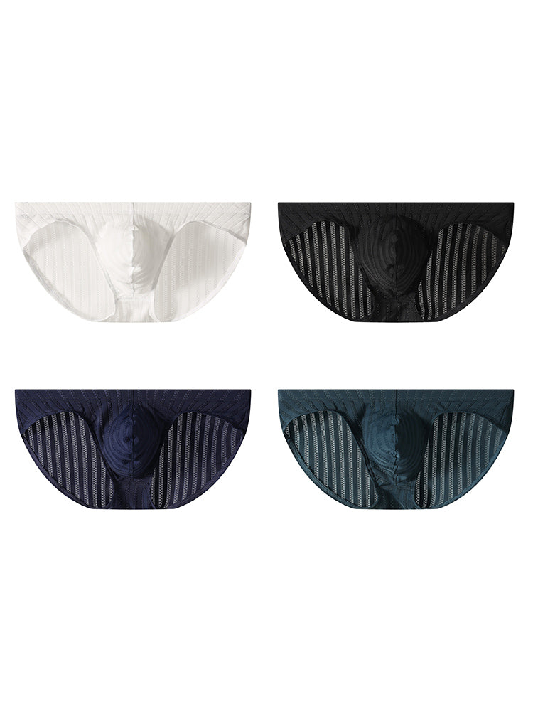 4 Pack Men's Second-Skin Feel Comfortable Contour Fit Sexy Briefs | dmunderwear detail image 17