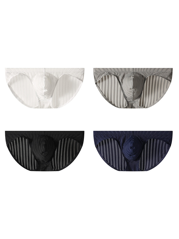 4 Pack Men's Second-Skin Feel Comfortable Contour Fit Sexy Briefs | dmunderwear detail image 2