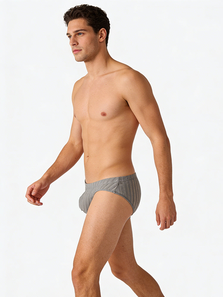 4 Pack Men's Second-Skin Feel Comfortable Contour Fit Sexy Briefs | dmunderwear detail image 3