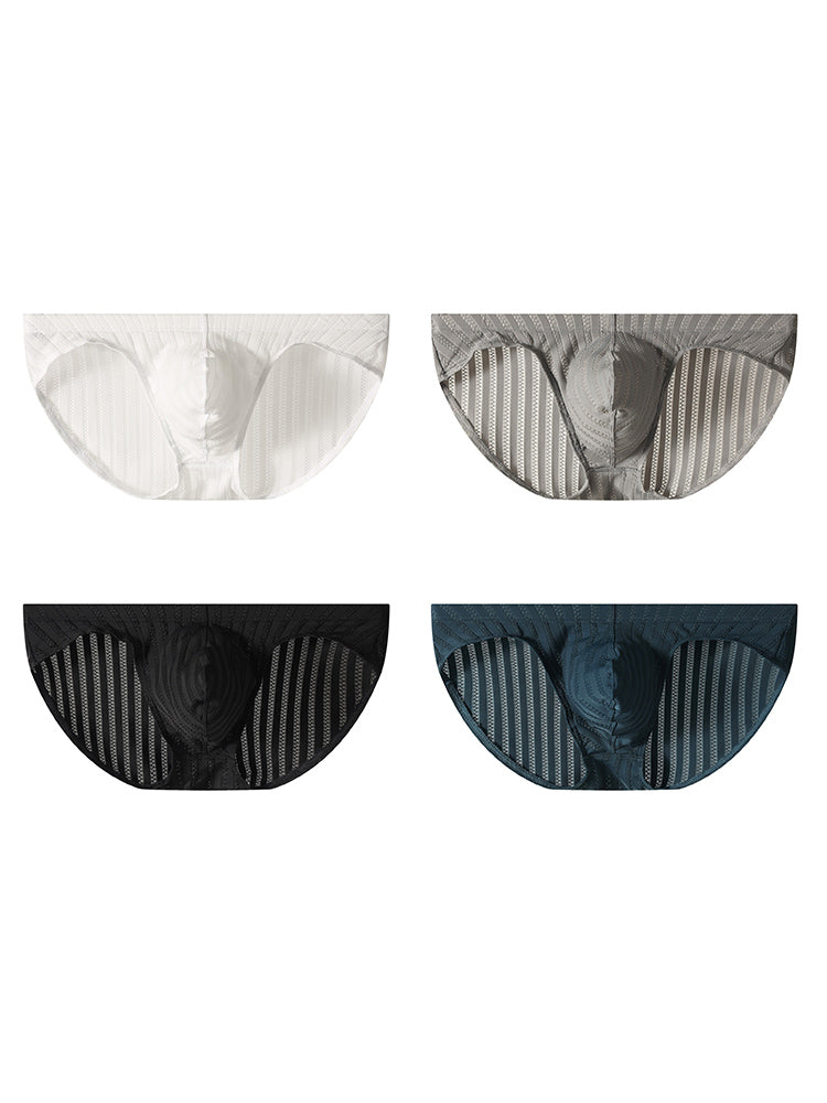 4 Pack Men's Second-Skin Feel Comfortable Contour Fit Sexy Briefs | dmunderwear detail image 7