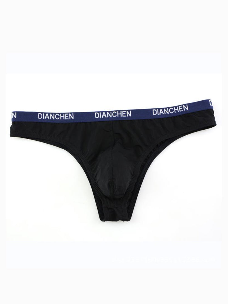 4 Pack Men's Sexy Comfortable Ice Silk Breathable Thong | dmunderwear detail image 19
