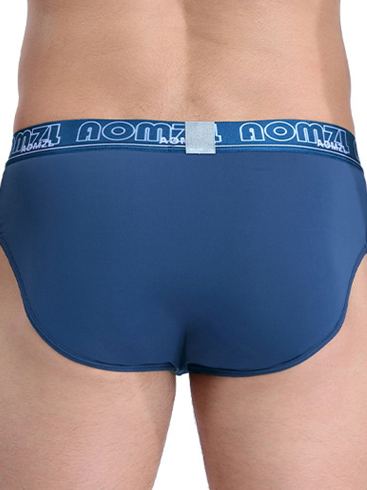 4-pack Men's Sexy Leopard Print Ice Silk Mesh Briefs | dmunderwear detail image 11