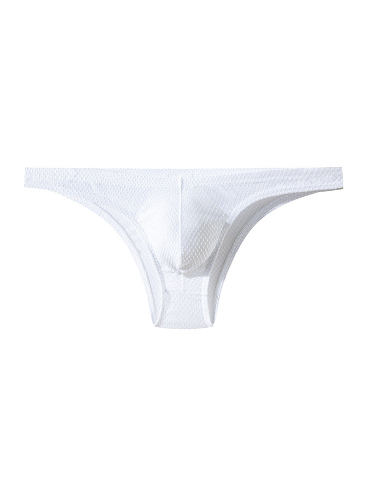 4 Pack Men's Sexy Low-Rise Durable Stretch Skin-Friendly Thongs | dmunderwear detail image 12