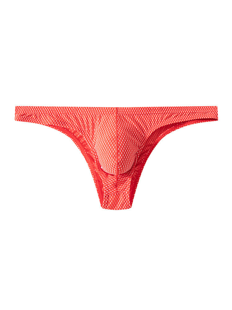 4 Pack Men's Sexy Low-Rise Durable Stretch Skin-Friendly Thongs | dmunderwear detail image 13