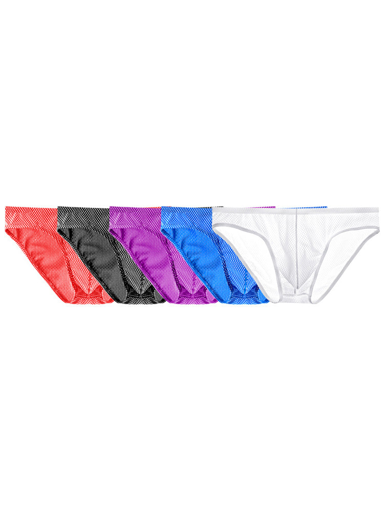 4 Pack Men's Sexy Low-Rise Durable Stretch Skin-Friendly Thongs | dmunderwear detail image 17