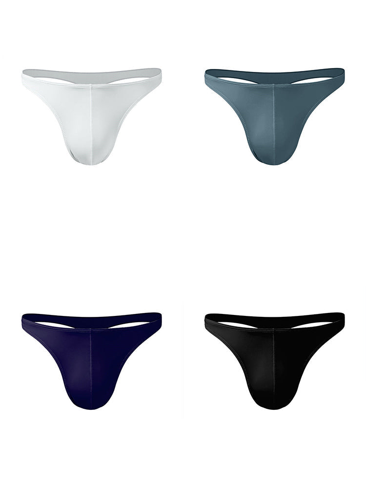 4 Pack Men's Sexy Pouch T-Back Thongs | dmunderwear detail image 14