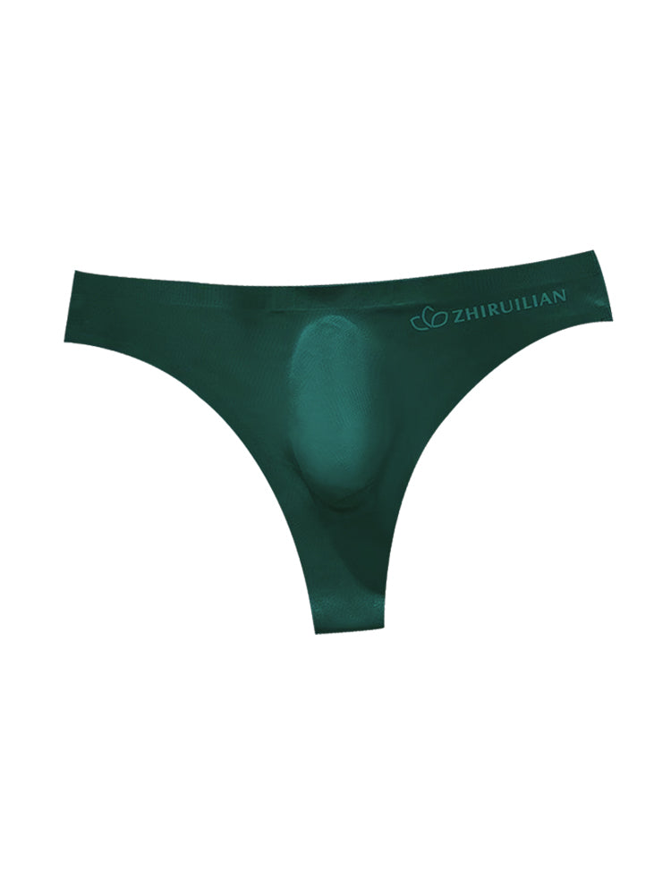 4-pack Men's Sexy Solid Color Letter Seamless Thong | dmunderwear detail image 20