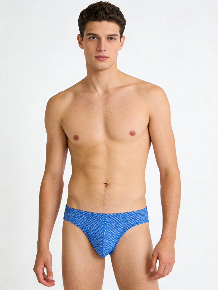 4 Pack Men's Sexy Solid Color Low-Rise Stretch Fit Breathable Briefs | dmunderwear