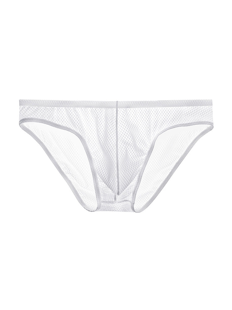 4 Pack Men's Sexy Solid Color Low-Rise Stretch Fit Breathable Briefs | dmunderwear detail image 17