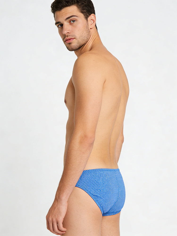 4 Pack Men's Sexy Solid Color Low-Rise Stretch Fit Breathable Briefs | dmunderwear detail image 5