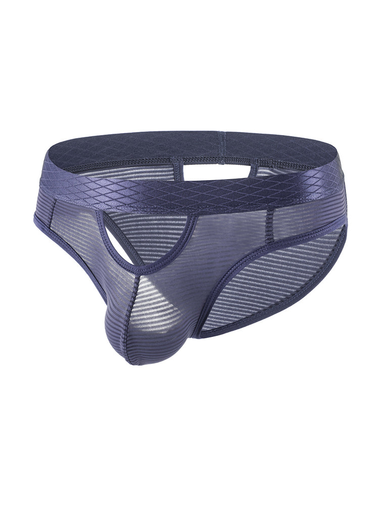 4 Pack Men's Sexy Striped Design Day-Long Comfort Soft-Touch Waistband Bikini | dmunderwear