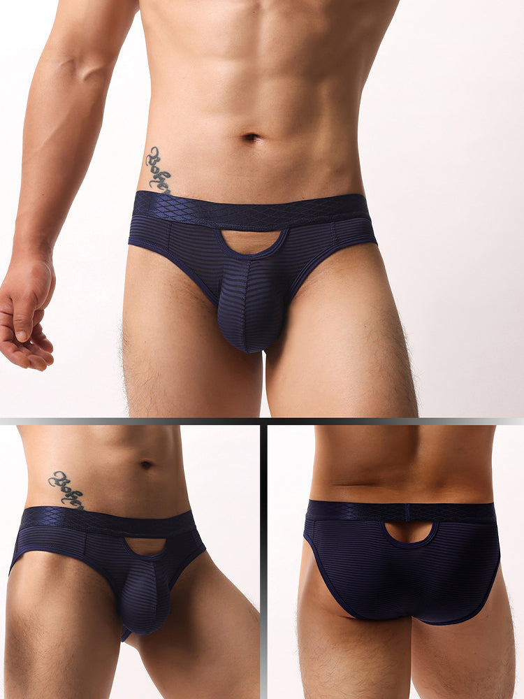 4 Pack Men's Sexy Striped Design Day-Long Comfort Soft-Touch Waistband Bikini | dmunderwear detail image 14