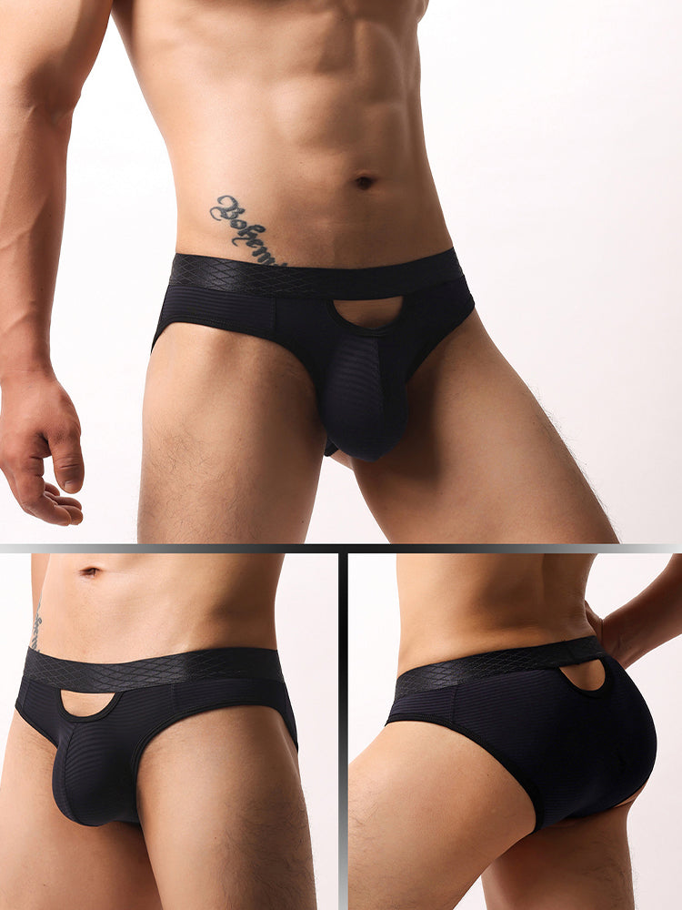 4 Pack Men's Sexy Striped Design Day-Long Comfort Soft-Touch Waistband Bikini | dmunderwear detail image 15
