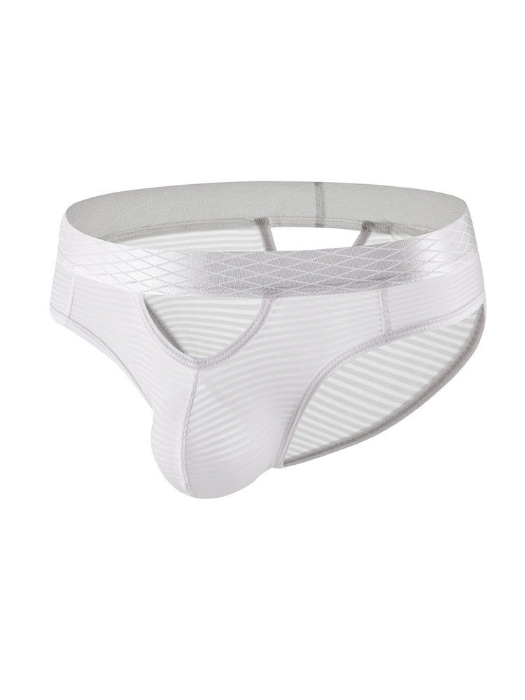 4 Pack Men's Sexy Striped Design Day-Long Comfort Soft-Touch Waistband Bikini | dmunderwear detail image 20