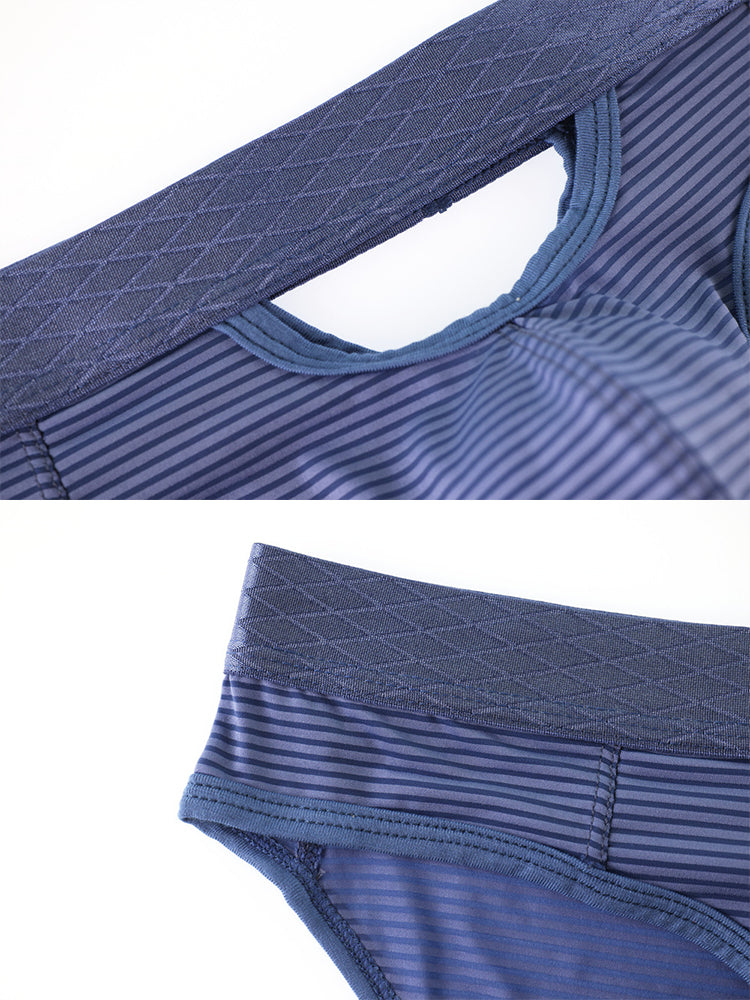 4 Pack Men's Sexy Striped Design Day-Long Comfort Soft-Touch Waistband Bikini | dmunderwear detail image 5