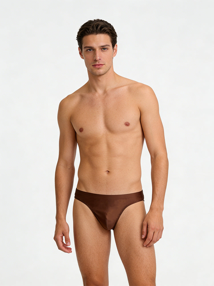 4 Pack Men's Skin-Friendly Cooling Touch Comfy Waistband Briefs | dmunderwear