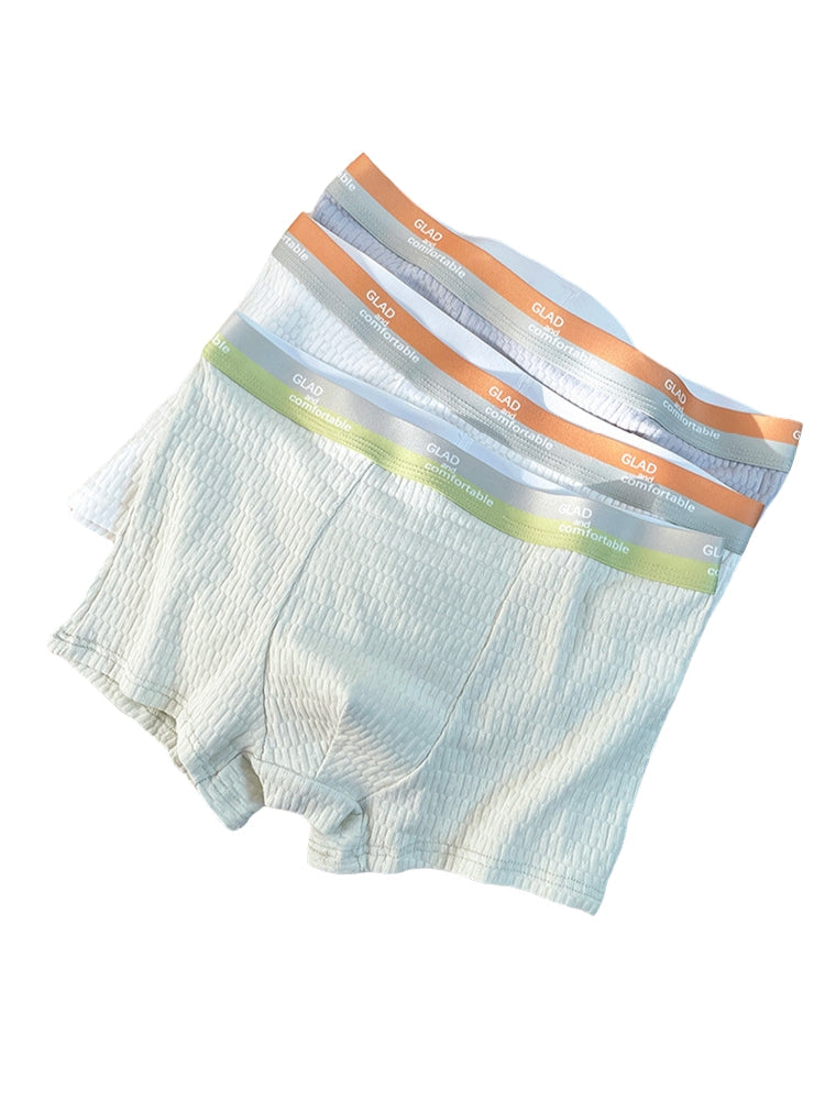 4 Pack Men's Soft-Touch Cotton Antibacterial All-Season Daily Stretch Luxury Trunks | dmunderwear detail image 10