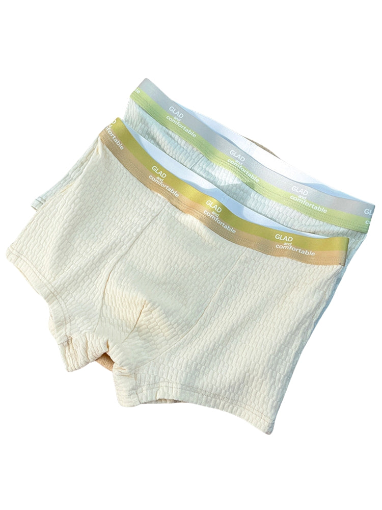 4 Pack Men's Soft-Touch Cotton Antibacterial All-Season Daily Stretch Luxury Trunks | dmunderwear detail image 11