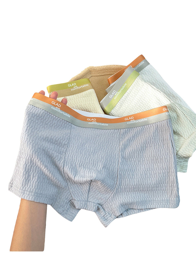 4 Pack Men's Soft-Touch Cotton Antibacterial All-Season Daily Stretch Luxury Trunks | dmunderwear detail image 13