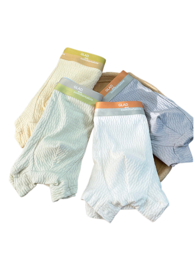 4 Pack Men's Soft-Touch Cotton Antibacterial All-Season Daily Stretch Luxury Trunks | dmunderwear detail image 14