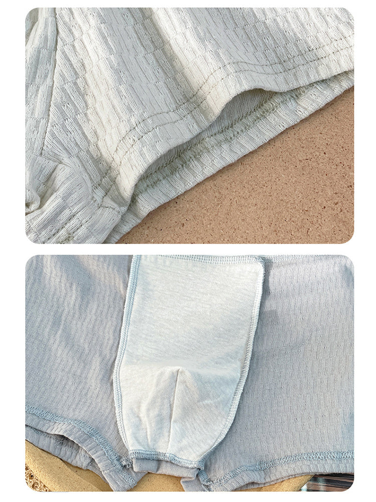 4 Pack Men's Soft-Touch Cotton Antibacterial All-Season Daily Stretch Luxury Trunks | dmunderwear detail image 5