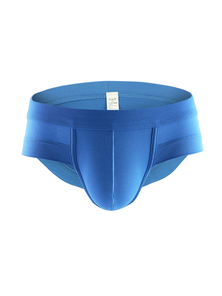 4 Pack Men's Solid Breathable Anti-Pinch Briefs | dmunderwear