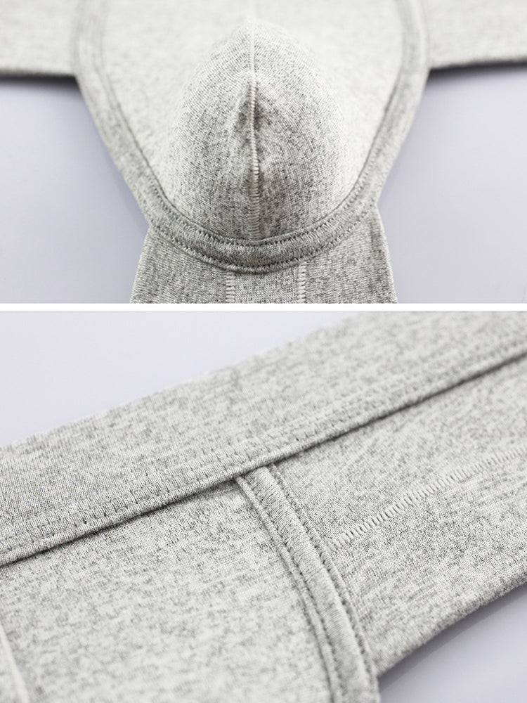 4 Pack Men's Solid Breathable Anti-Pinch Briefs | dmunderwear detail image 13