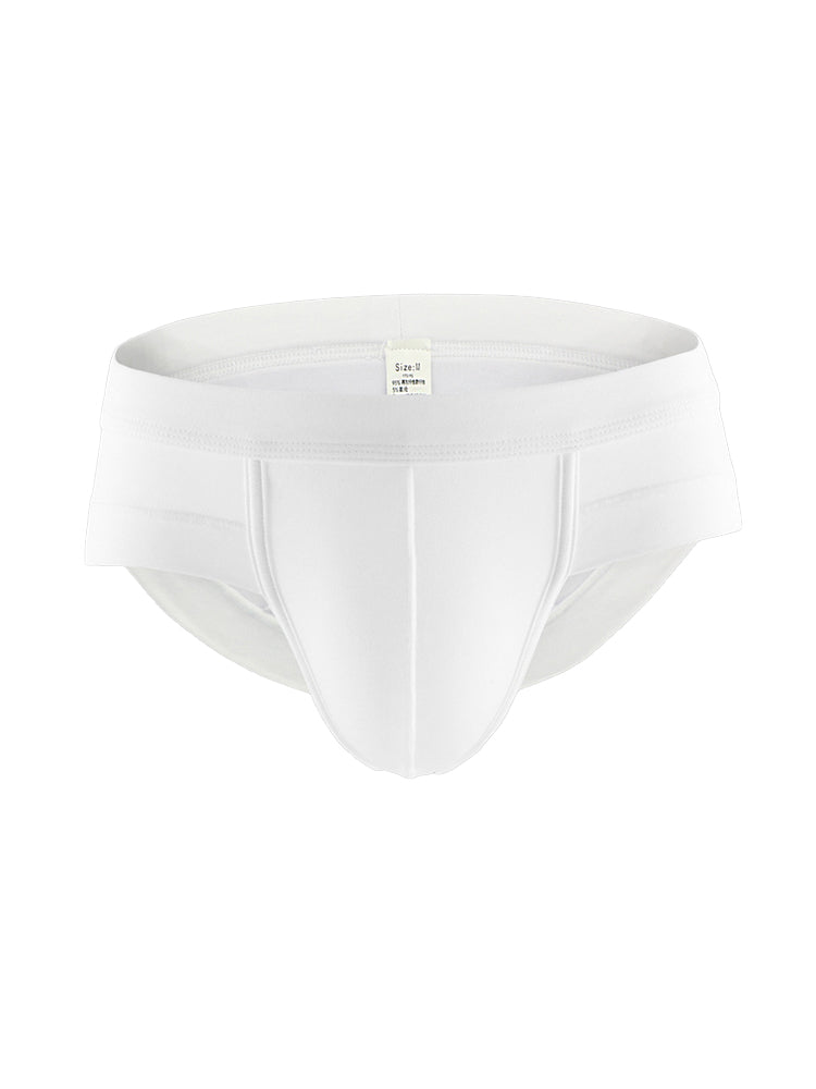 4 Pack Men's Solid Breathable Anti-Pinch Briefs | dmunderwear detail image 17