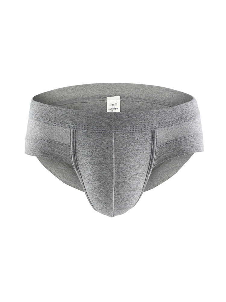 4 Pack Men's Solid Breathable Anti-Pinch Briefs | dmunderwear detail image 18
