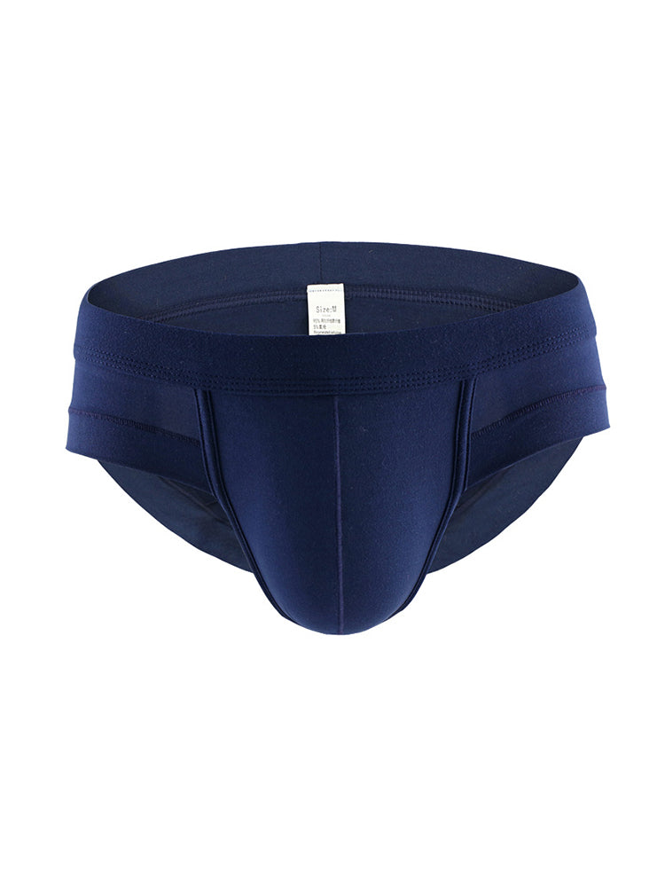 4 Pack Men's Solid Breathable Anti-Pinch Briefs | dmunderwear detail image 20