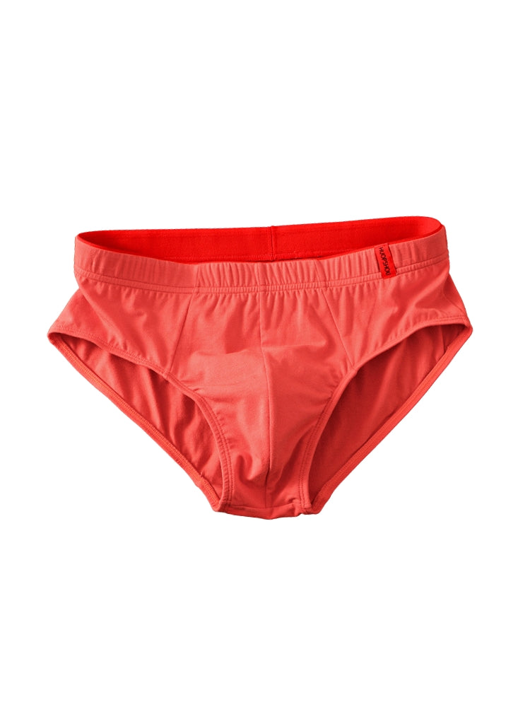 4 Pack Men's Solid Color Cotton Low-Rise Seamless Comfort Briefs | dmunderwear detail image 13