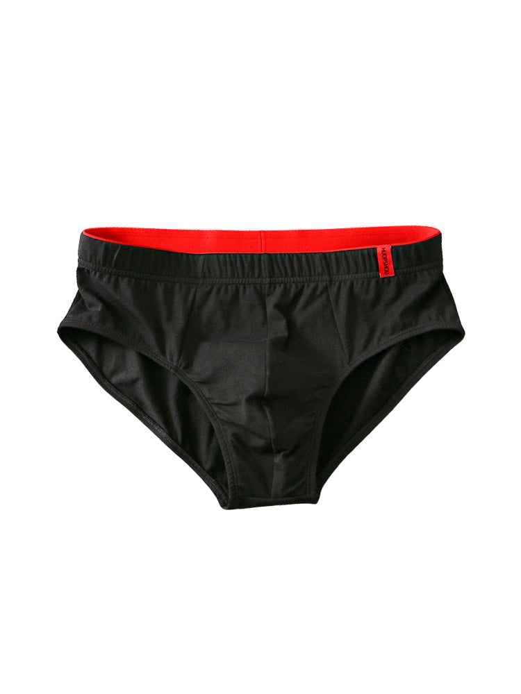 4 Pack Men's Solid Color Cotton Low-Rise Seamless Comfort Briefs | dmunderwear detail image 15