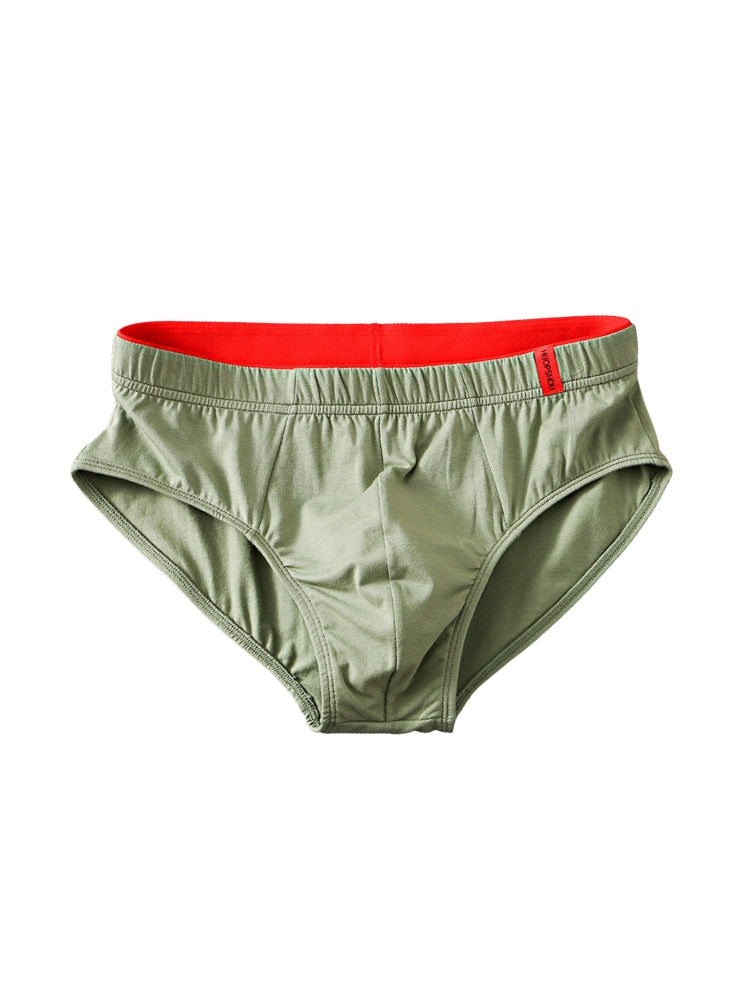 4 Pack Men's Solid Color Cotton Low-Rise Seamless Comfort Briefs | dmunderwear detail image 16