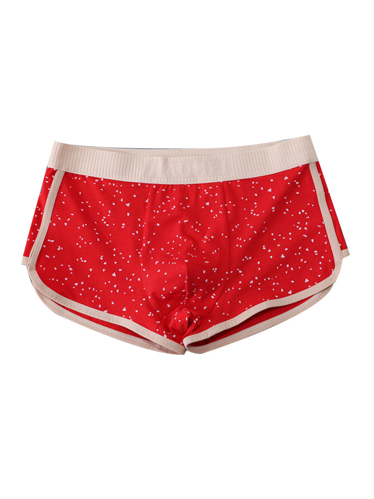 4-pack Men's Starry Sky Pure Cotton Personality Trendy Youth Boxer Briefs | dmunderwear detail image 14