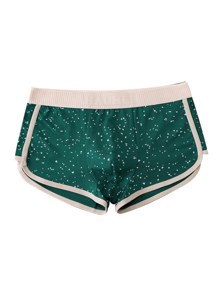 4-pack Men's Starry Sky Pure Cotton Personality Trendy Youth Boxer Briefs | dmunderwear detail image 16